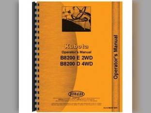 Operator's Manual - B8200D B8200E Kubota B8200 B8200