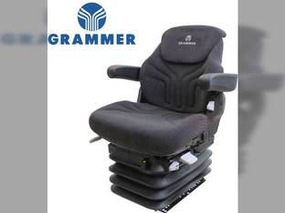 Seat and Suspension Assembly, Black/Gray Matrix Fabric