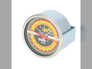 Tachometer Gauge - Black Face - IH Logo fits International 706 756 806 826 1206 1256 1456 2706 2756 2806 2856 21206 766 103152A1 388588R91 388589R91 398095R91 66748C1 103151A1