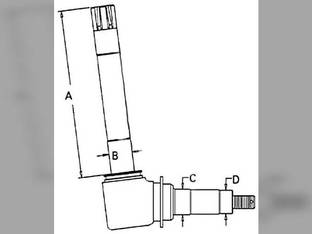 Spindle - RH/LH David Brown 880 880 996 995 995 990 990 990 990 K262209 Case 1294 1394 1390 1290 K262209