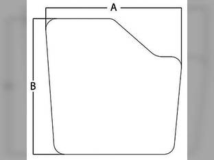 Cab Glass - Door Non-Venting Fixed RH or LH Case IH 4220 895 3220 3230 4240 4230 695 595 4210 885 1975195C1 International 684