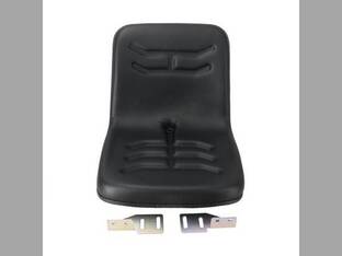 Bucket Seat Black Vinyl fits John Deere 650 670 770 850 950 1050 1070 M803465 fits New Holland fits International fits Massey Ferguson 3283104M1 fits Ford fits Case IH