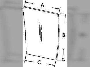 Cab Glass - Lower Front Window LH Case IH 8930 8220 7210 7150 8920 8210 7240 7220 8950 7250 8910 7130 7110 8940 8230 7140 7230 8240 7120 1340196C1