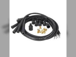 Spark Plug Wire Set - 6 Cylinder - 90 Degree Boot fits Wiring, Relays, Switches Wire fits Massey Ferguson 236693
