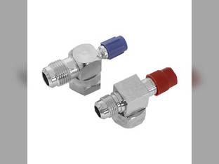 R134 Roto Lock Flare Service Valve Kit fits New Holland 1495 1496 fits International 886 966 986 1066 1086 1468 1486 1586 4386 4786 fits White 2-105 2-135 2-150 2-155 2-180 4-150 4-175 4-180 4-210