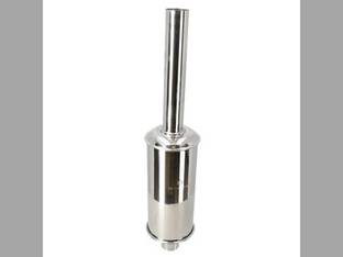 Stainless Steel Muffler - Show Quality fits International I6 M MD Super M Super MTA Super W6 TD6 W6 W400 W450 400 450 TD6 251116R92 350601R93 350601R94 355870R91 357288R92 360078R91 45805DB