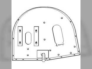 Elevator Head Side Panel - Right Hand Case IH 1660 2144 2366 2166 1644 1666 2344 1682 1670 1640 1321126C1