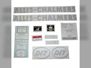Decal Set D17 Diesel w/Oval Model Letters Vinyl Allis Chalmers D17