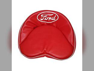 Tie-On Seat Cover Red with White Lettering fits Ford NAA 2N 8N 9N 600 620 630 640 650 660 800 820 840 850 2000 4000