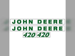 Hood Decal 420 fits John Deere 420 420 HJD420