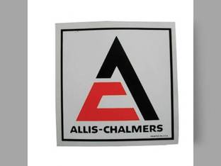 Decal Triangle 4-1/2" x 4-1/2" Black & Orange w/White Background Mylar Allis Chalmers D15 D17 175 B 185 D12 WC RC D21 160 WD 170 D10 WD45 D19 180 200 190 D14 220 CA WF 210 G