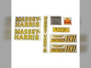 Tractor Decal Set 101 Super Twin Power Mylar Massey Harris 101