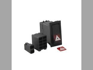Hazard Warning Switch Assembly fits New Holland 31337945 9993093 83952664 fits Massey Ferguson 360 362 375 390 390T 398 399 fits Ford E4NN13A350AA fits Case IH 5150954 fits FIAT 31338005 fits Valtra