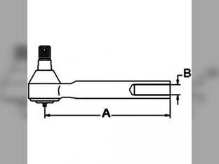 Steering Cylinder End fits Massey Ferguson 3060 3050 3426336M1