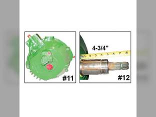 Used Feeder House Reverser Gear Box Assembly John Deere 9860 HEADER.