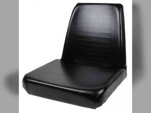 Seat High-Back Steel Pan Vinyl Black