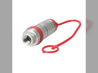 Breakaway Coupler Female fits New Holland TL70 TL80 TL90 TL90A TL100 TM115 TM120 TM125 TM130 TM135 TM140 TM165 4835 5635 6635 7635 8160 8260 5152185 5152194 5189323 fits Ford fits Case IH fits FIAT