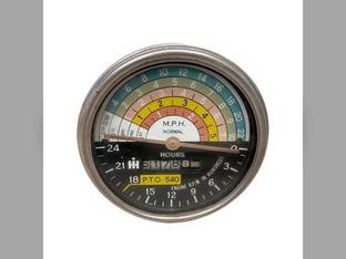 Used Tachometer Gauge - IH Logo fits International 460 560 660 383093R91 375679R91 383092R91