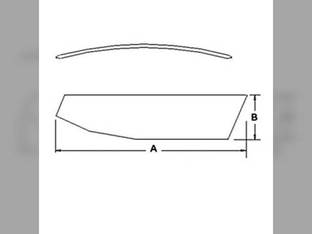 Cab Glass - Door RH Tinted FIAT 70-90 80-90 90-90 100-90 115-90 130-90 140-90 65-90 72-94 82-94 85-90 88-94 Case IH JX60 JX70 JX80 JX90 JX90U JX95 JX100U JX1070C JX1075C JX1075N Ford 8630 8830