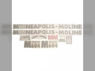 Tractor Decal Set M604 Vinyl Minneapolis Moline M604