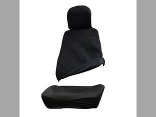 Seat Cover High Back Black Cloth T2302