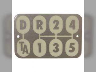 Transmission Shift Pattern Plate International 560 606 660 504 460 2606 340 2504 371371R1