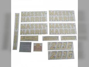 Tractor Decal Set 203 G Standard Vinyl Massey Harris 203