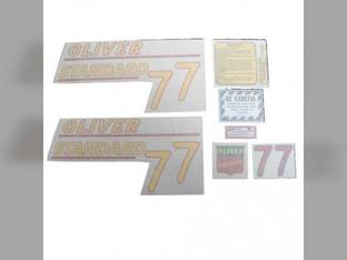Tractor Decal Set 77 Standard Yellow Vinyl Oliver 77