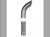 Exhaust Stack - 5" x 108" Curved Chrome