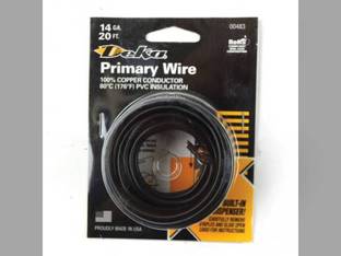 Wire Primary 14 Gauge 20' Black fits Wiring, Relays, Switches Wire
