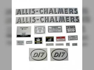Decal Set D17 Gas w/Oval Model Letters Mylar Allis Chalmers D17