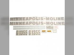 Tractor Decal Set G1355 Vinyl Minneapolis Moline G1355
