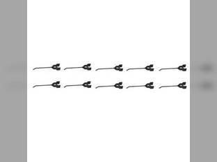 Rubber Rake Tooth - 10 Pack Compatible with John Deere AE24953 AE47389