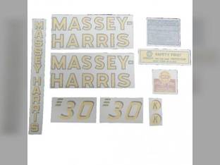 30 Decal Set Vinyl fits Massey Harris 30