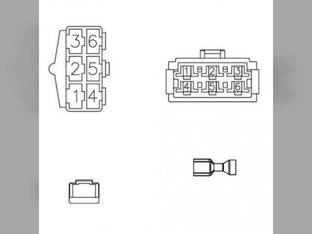 Radio Wiring Harness John Deere Farmall Case IH Farmall 105U Farmall 85C Farmall 45 Farmall 95 Farmall 90 Farmall 40 Farmall 95U Farmall 75C Farmall 85U Farmall 60 Farmall 95C New Holland LS