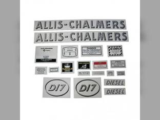 Decal Set D17 Diesel w/Oval Model Letters Mylar Allis Chalmers D17