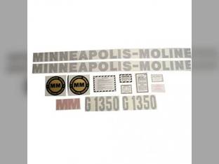 Tractor Decal Set G1350 Vinyl Minneapolis Moline G1350