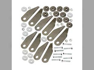 Straw Chopper Knife Kit - Left Hand 10 Pack fits New Holland CR9040 CR9060 CR9070 CR9080 CX8070 CX8080 CX8090 87384918 43263 8378124 412672 87378123