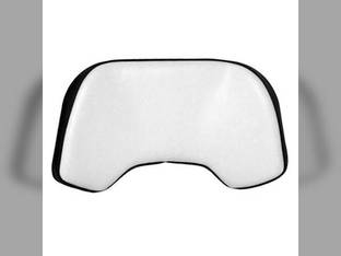Seat Cushion Backrest - Vinyl Black and White fits Allis Chalmers D10 D12 D14 D15 D17 D19 D21 170 175 180 185 190 190XT 200 220