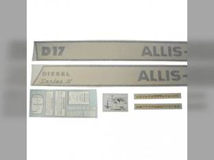 Decal Set D17 Series IV Diesel Vinyl fits Allis Chalmers D17