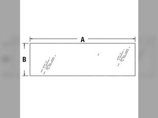 Cab Glass - Rear Lower Kubota M8200 M105 M5700 M9000 M6800 M4900 M95 3A751-70550