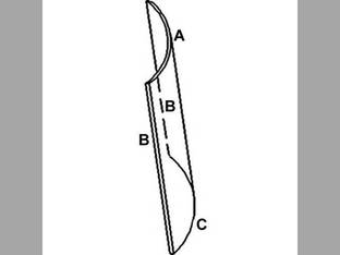 Cab Glass - Windshield Upper RH John Deere 4450 1640 4050 4240 8630 8650 8450 4250 4650 8430 4030 4230 3150 2950 4640 2350 2040 3040 8640 2940 4630 3140 4440 4850 2750 2550 2140 4840 8440 4040 4430