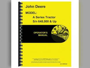Operator's Manual fits John Deere A OMR2002