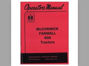 Operator's Manual Farrmall 400 fits International 400