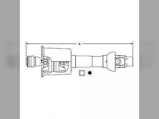 Domestic CV Driveline 80 Degree Less Implement Yoke Compatible with John Deere PM14503548