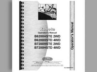 Operator's Manual - B6200HST-D B6200HST-E B7200HST-D B7200HST-E Kubota B7200 B6200