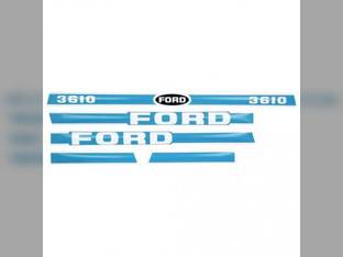 Decal Set 3610 Blue and White Vinyl fits Ford 3610