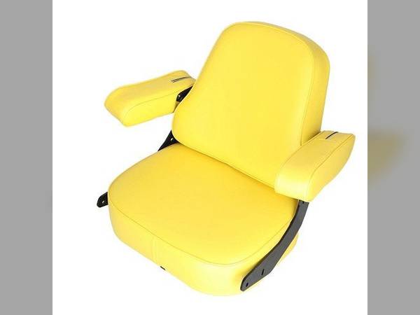 2 Piece Yellow Vinyl Tractor Seat fits John Deere