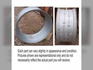Used 16" x 38" Double Bevel Rear Rim 9" Spacing Universal