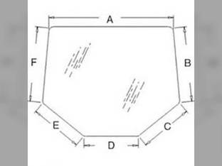 Cab Glass - Rear Window Heated & Tinted Compatible with John Deere 6920 7220 6820 6520 6620 6320 7420 7320 6420 6420S 6920S 7520 AL152337